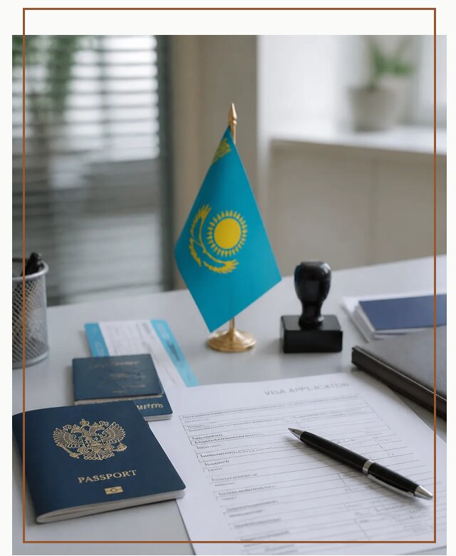 Оформление визы в Казахстан для поездки и работы в Архангельске